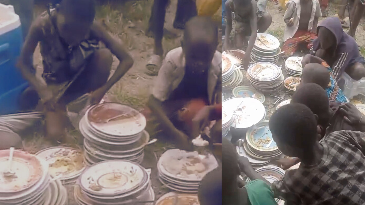 Viral Video of Children Searching Plates for Food Sparks Concern Online