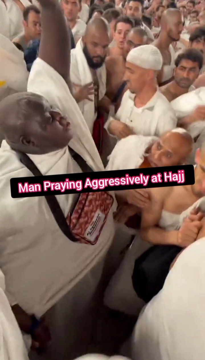 Man Praying Aggressively in Yoruba at Mecca Goes Viral Online
