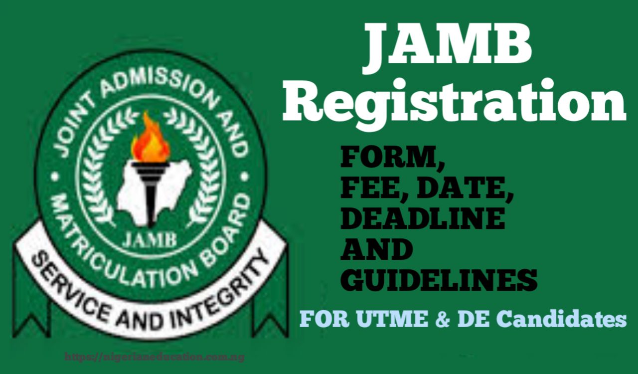 JAMB Opens 2026 UTME and DE Forms Sale January 26, Announces Registration and Exam Dates