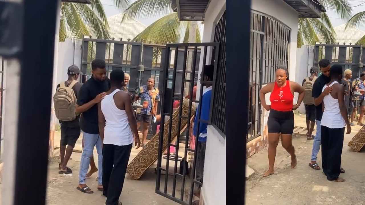 Drama in Uyo as Boyfriend Catches Girlfriend with Another Man in Apartment He Rented