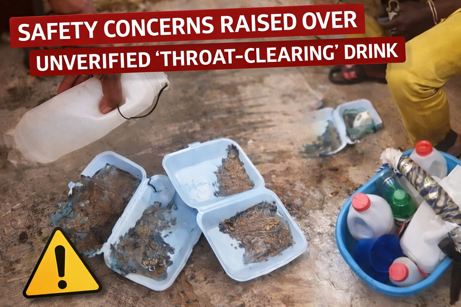 Public Safety Concerns Rise Over Unverified “Throat-Clearing” Drink Circulating in Local Markets