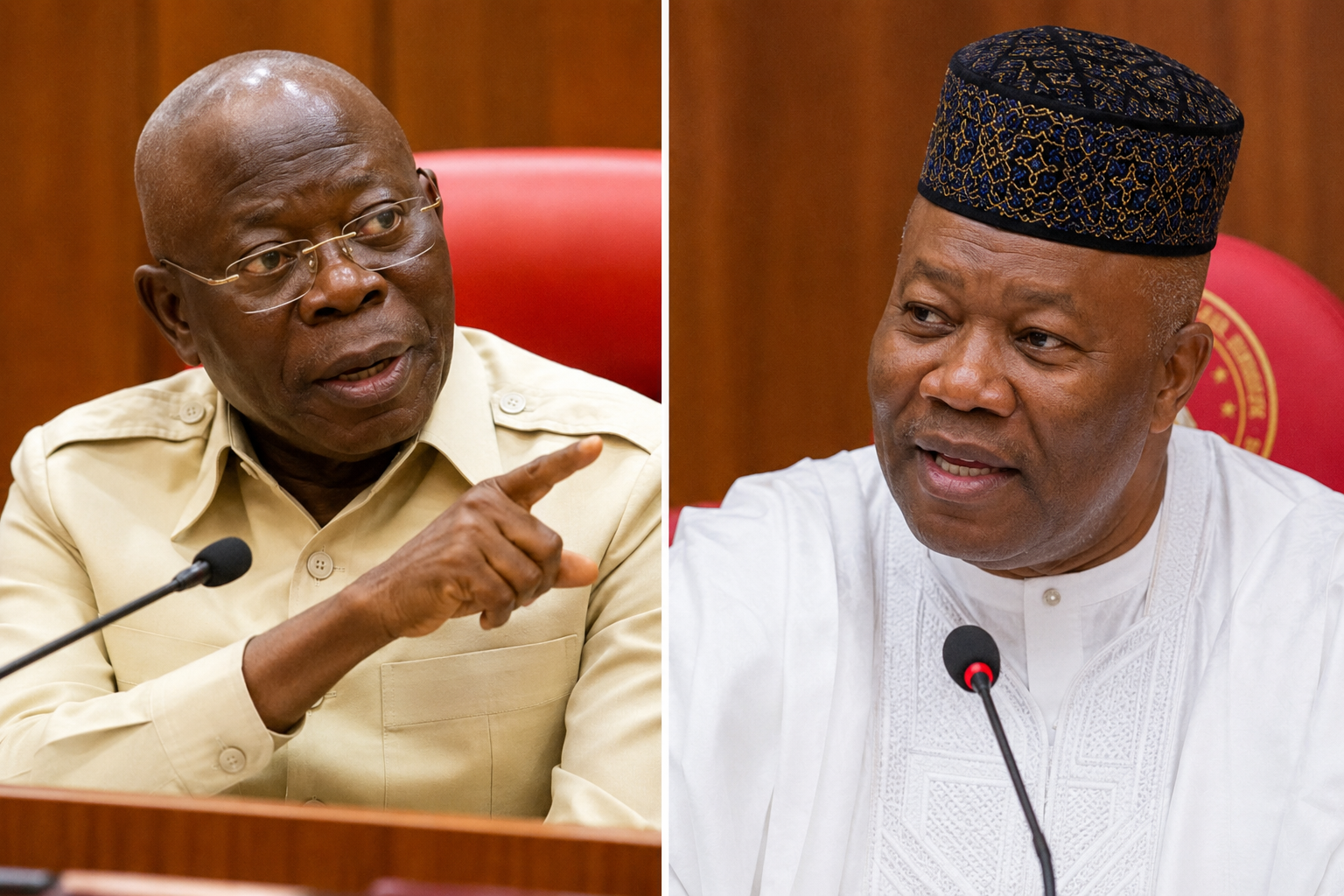 Oshiomhole and Akpabio Senate truce exchange July 2026
