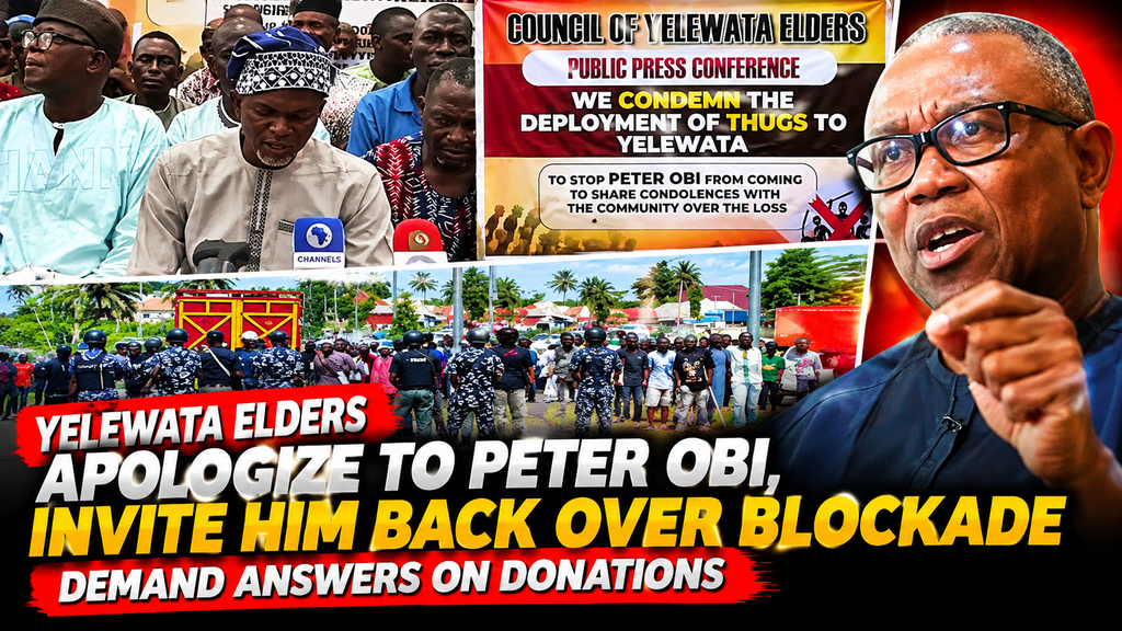 Yelewata Elders Apologize to Peter Obi, Invite Him Back and Demand Answers Over Donations