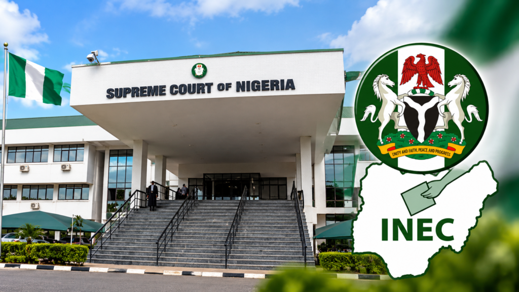 Supreme Court Upholds INEC Appeal, Restores Key Electoral Act Provisions Ahead of 2027 Supreme Court of Nigeria and INEC logo